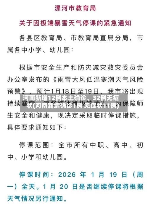 河南新增12例本土确诊、32例无症状(河南新增确诊1例 无症状11例)-第3张图片