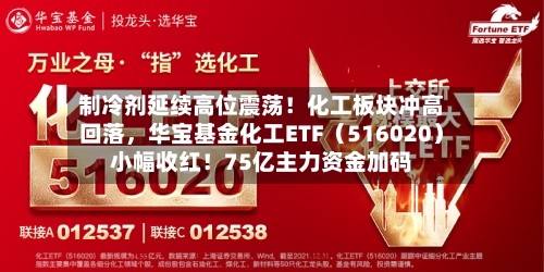 制冷剂延续高位震荡！化工板块冲高回落	，华宝基金化工ETF（516020）小幅收红！75亿主力资金加码-第3张图片