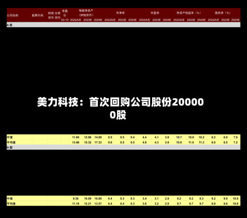 美力科技:首次回购公司股份200000股