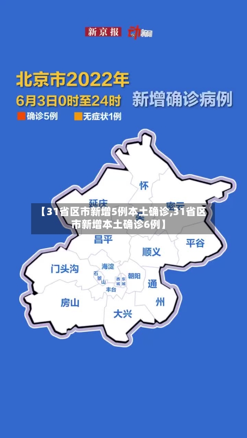 【31省区市新增5例本土确诊,31省区市新增本土确诊6例】