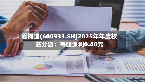 爱柯迪(600933.SH)2025年年度权益分派:每股派利0.40元-第2张图片