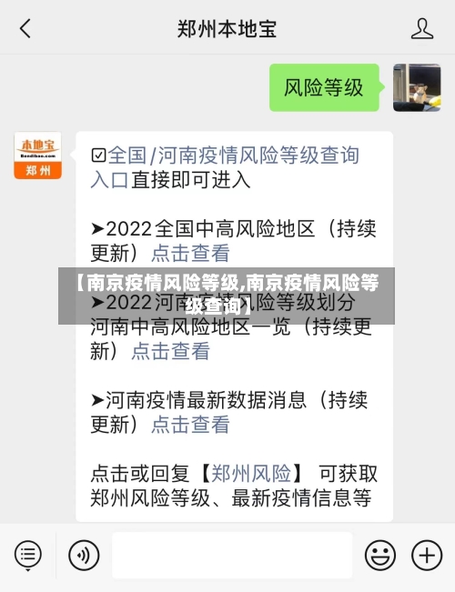 【南京疫情风险等级,南京疫情风险等级查询】