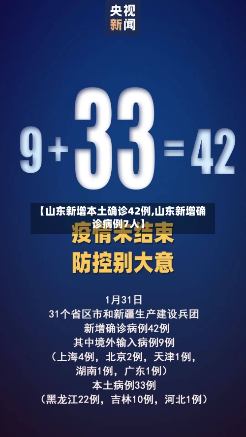 【山东新增本土确诊42例,山东新增确诊病例7人】