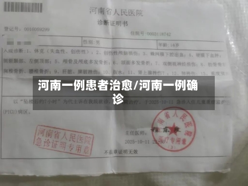 河南一例患者治愈/河南一例确诊-第2张图片
